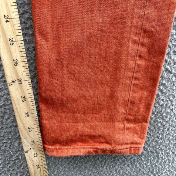 Gustin Selvedge Jeans Men's 28 x 32* Orange Slim California Raw Button Fly Denim - Picture 5 of 13